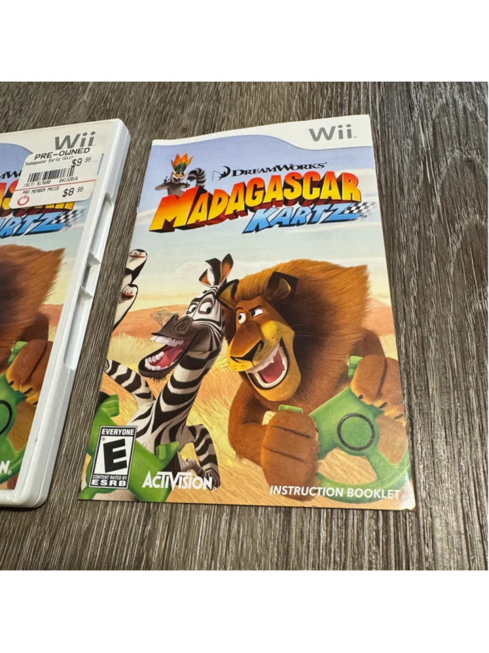 DreamWorks Madagascar Kartz Nintendo Wii Video Game